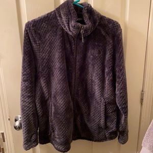 Fluffy north face sweater
